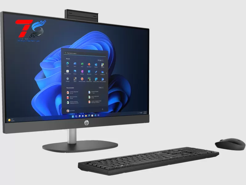 Máy tính để bàn HP ProOne 240 G10 AIO (AY2G7PT) Core 7-155U/16G/512GSSD/23.8FHD IPS/W11SL/Đen/1Y